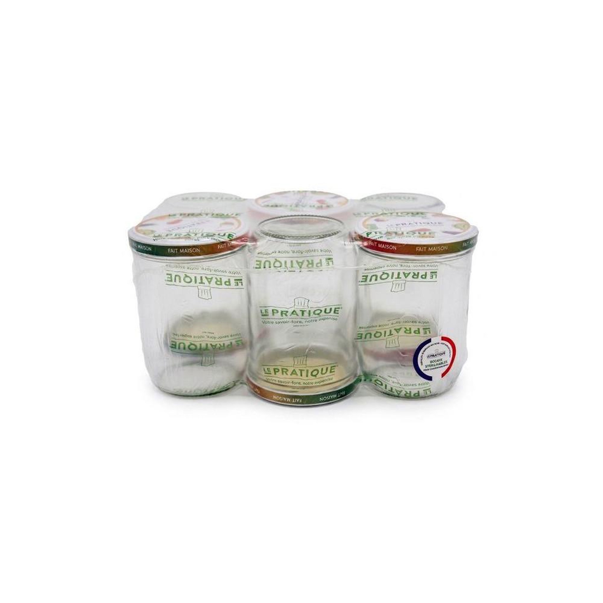 Voir la diapositive 2 : LE PRATIQUE Bocaux stérilisables en verre le pratique 750 ml ø100 mm lot de 6