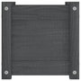Voir la diapositive 5 : VIDAXL Jardiniere d'exterieur Gris 31x31x31 cm Bois de pin massif