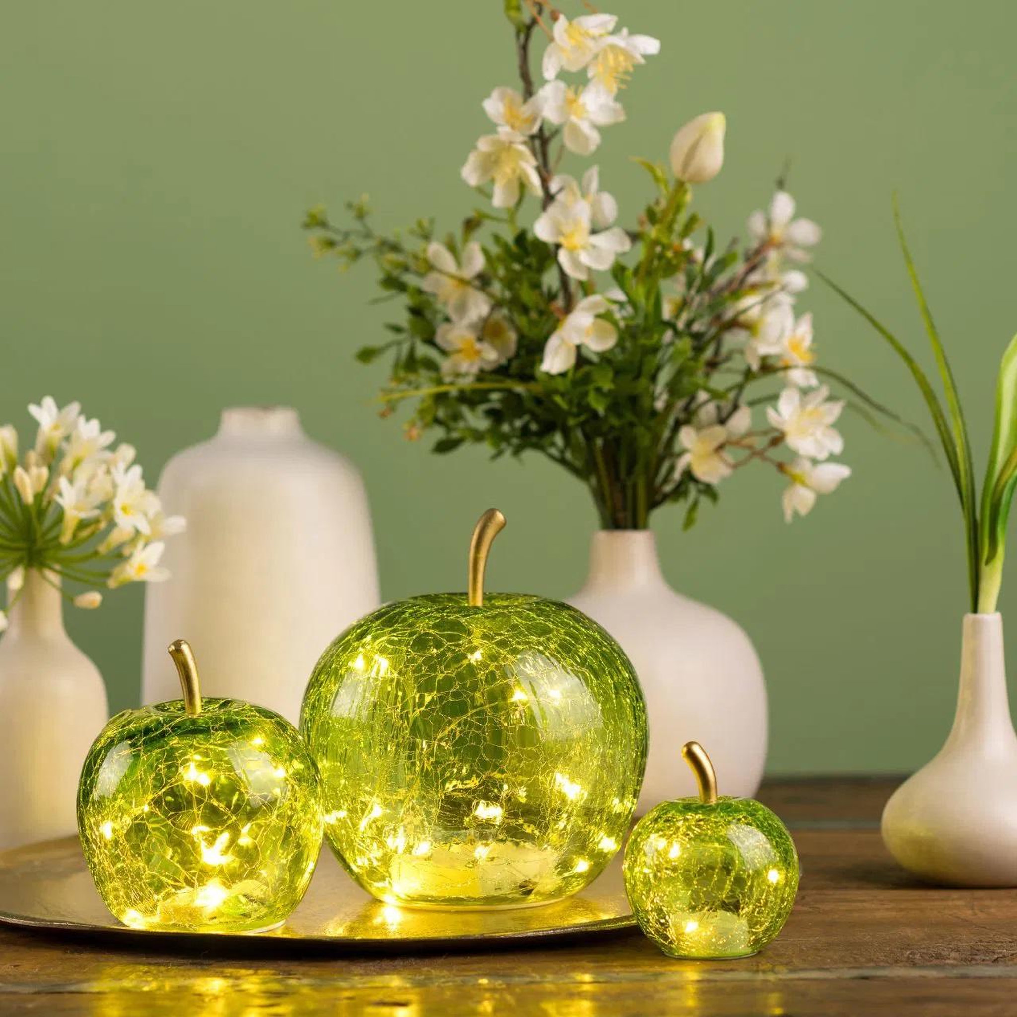 Voir la diapositive 2 : Eden Lampe pomme lumineuse 10 led design et moderne