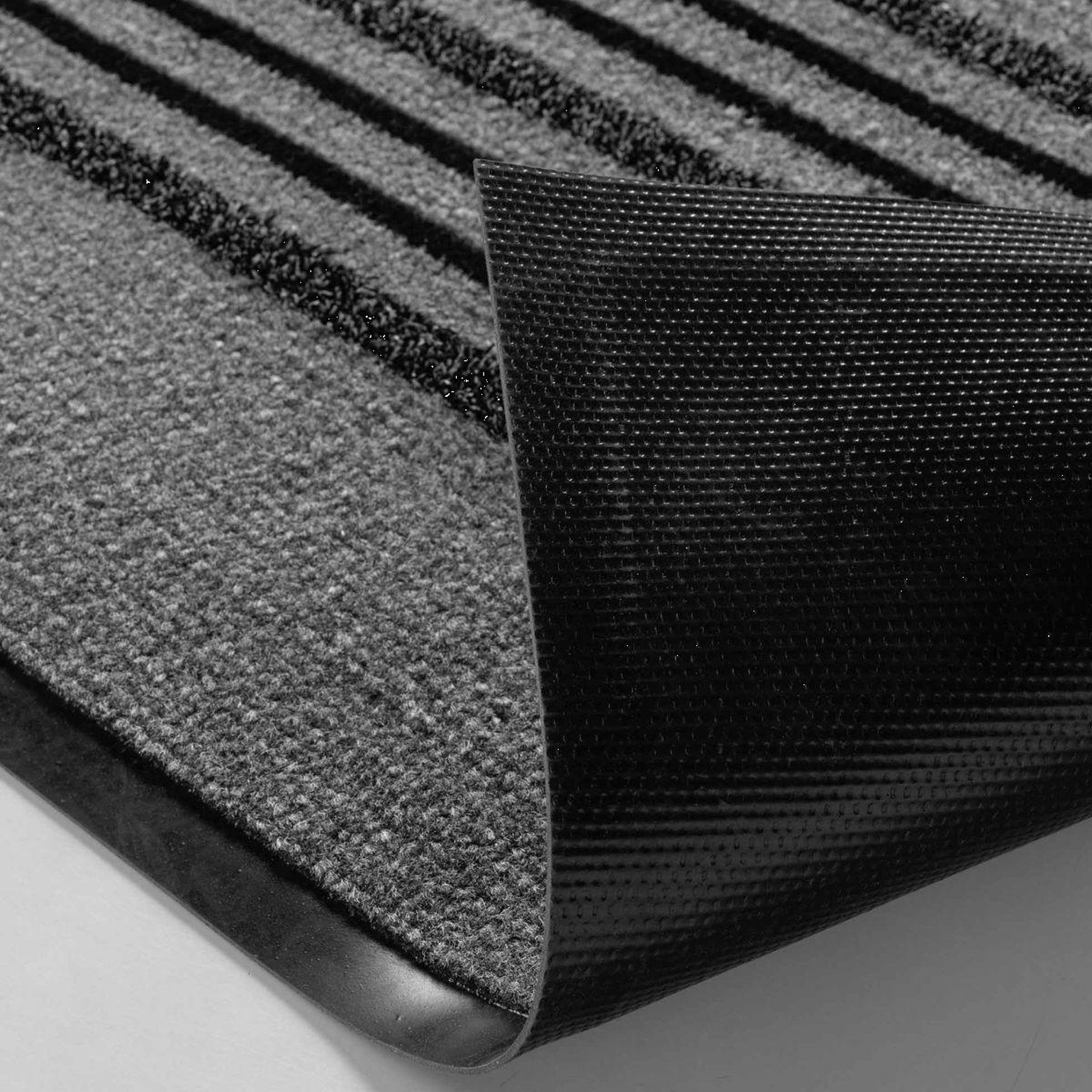 Voir la diapositive 3 : Douceur d'Intérieur Tapis d'entrée anti-poussière  piano  50x80cm gris