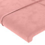 Voir la diapositive 5 : VIDAXL Tete de lit avec oreilles Rose 103x16x78/88 cm Velours