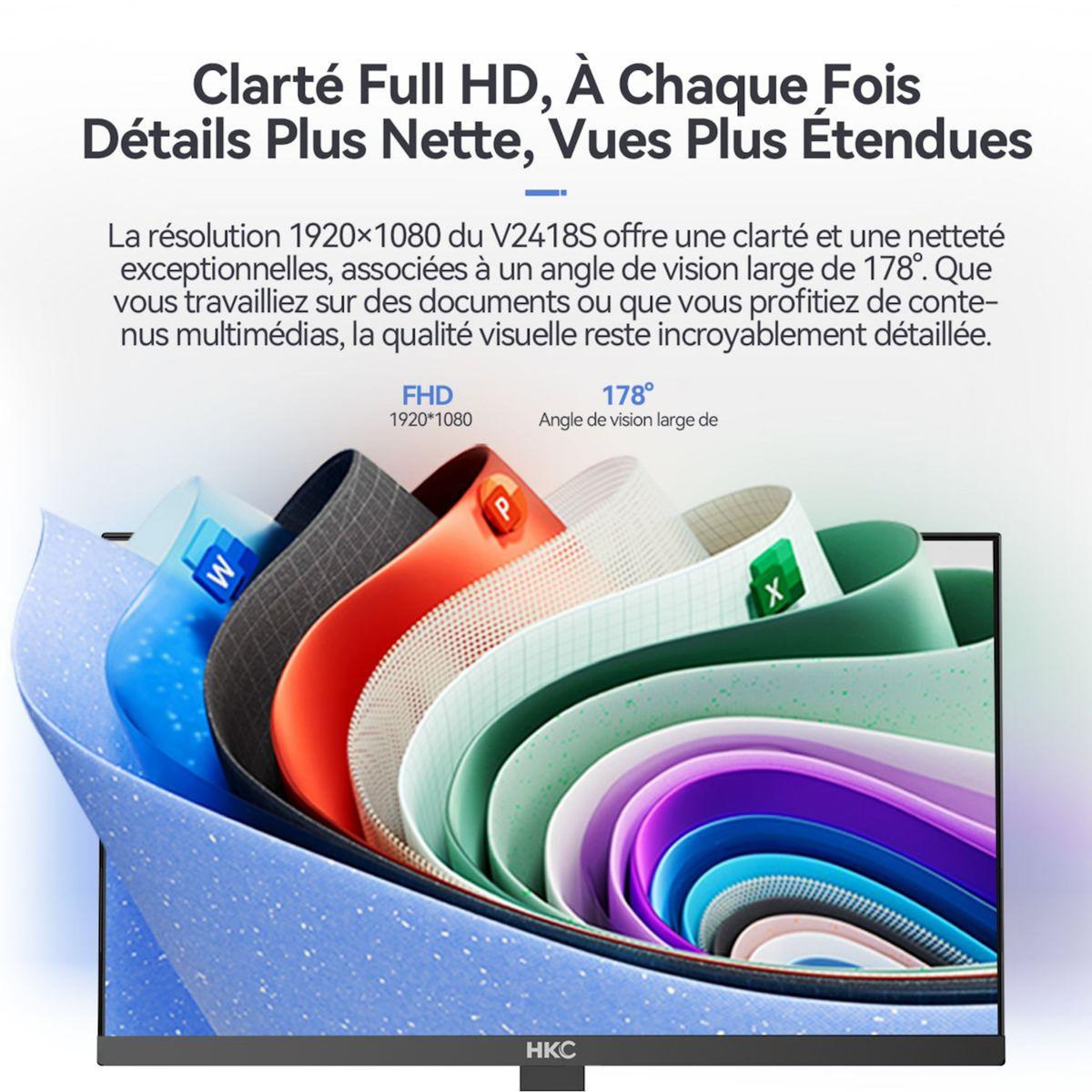 HKC Ecran PC V2418S IPS