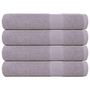 Voir la diapositive 1 : VIDAXL Serviettes de sauna 4 pcs gris 80x200 cm 360 g m² 100% coton