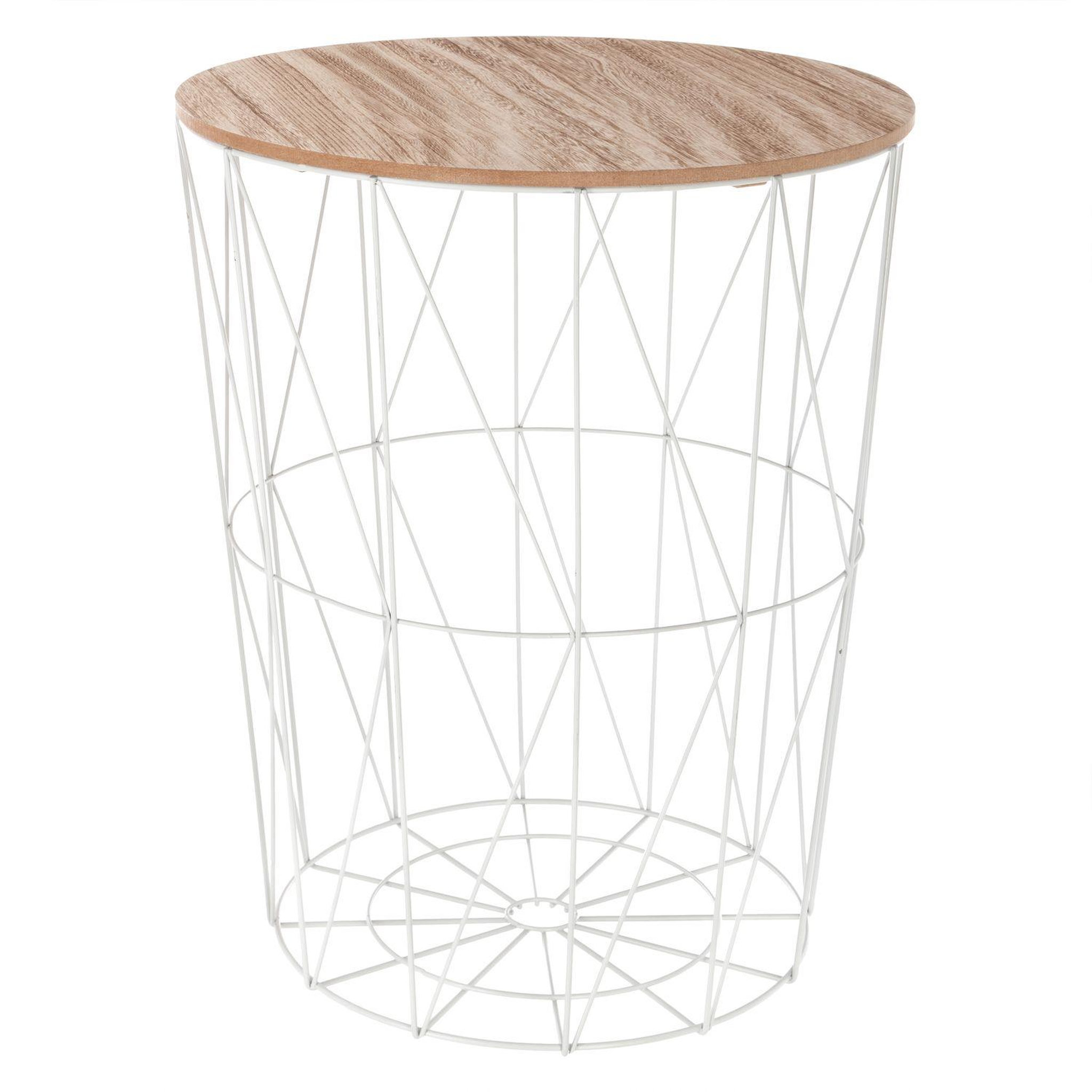 ATMOSPHERA Table à café filaire kumi - diam. 47 cm. Coloris disponibles : Noir
