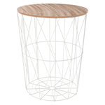 ATMOSPHERA Table à café filaire Kumi - Diam. 47 cm. Coloris disponibles : Noir