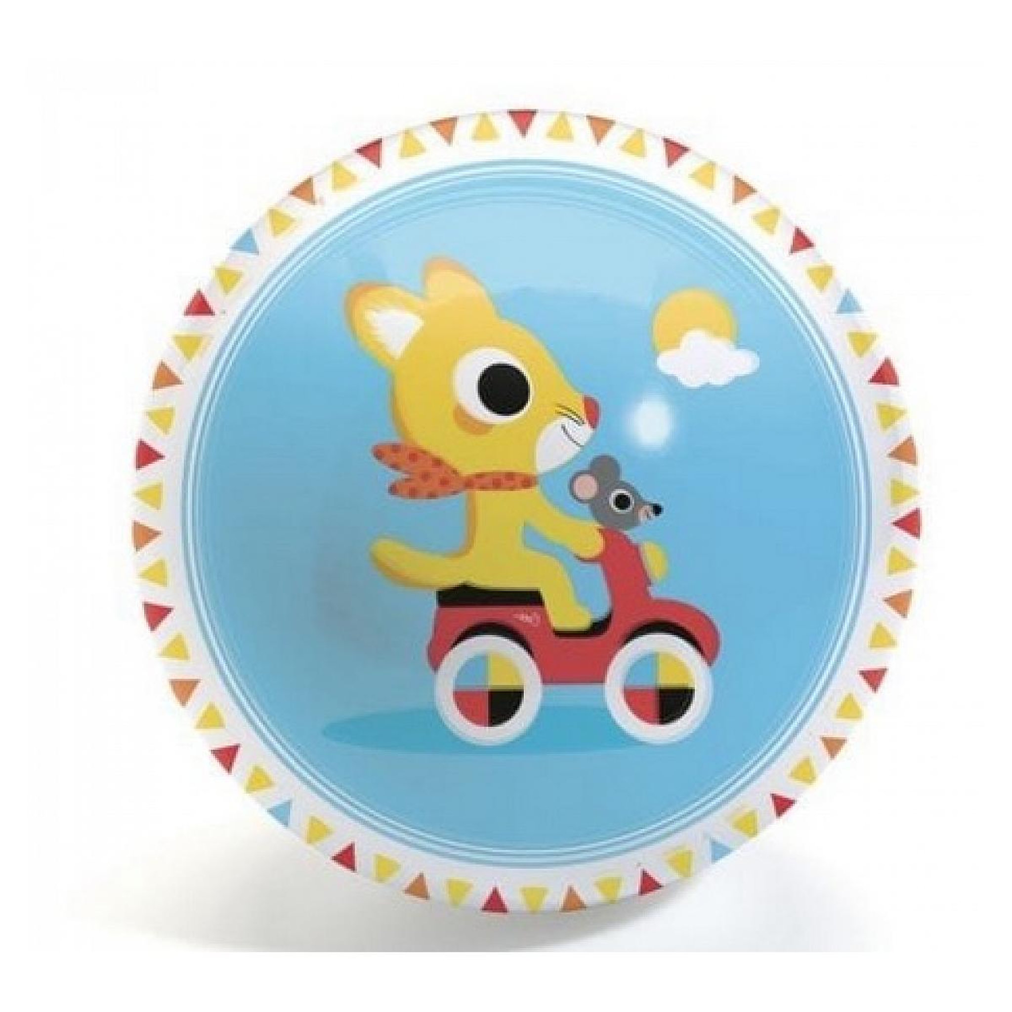 Voir la diapositive 2 : Djeco Ballon Cute Race Ball Small