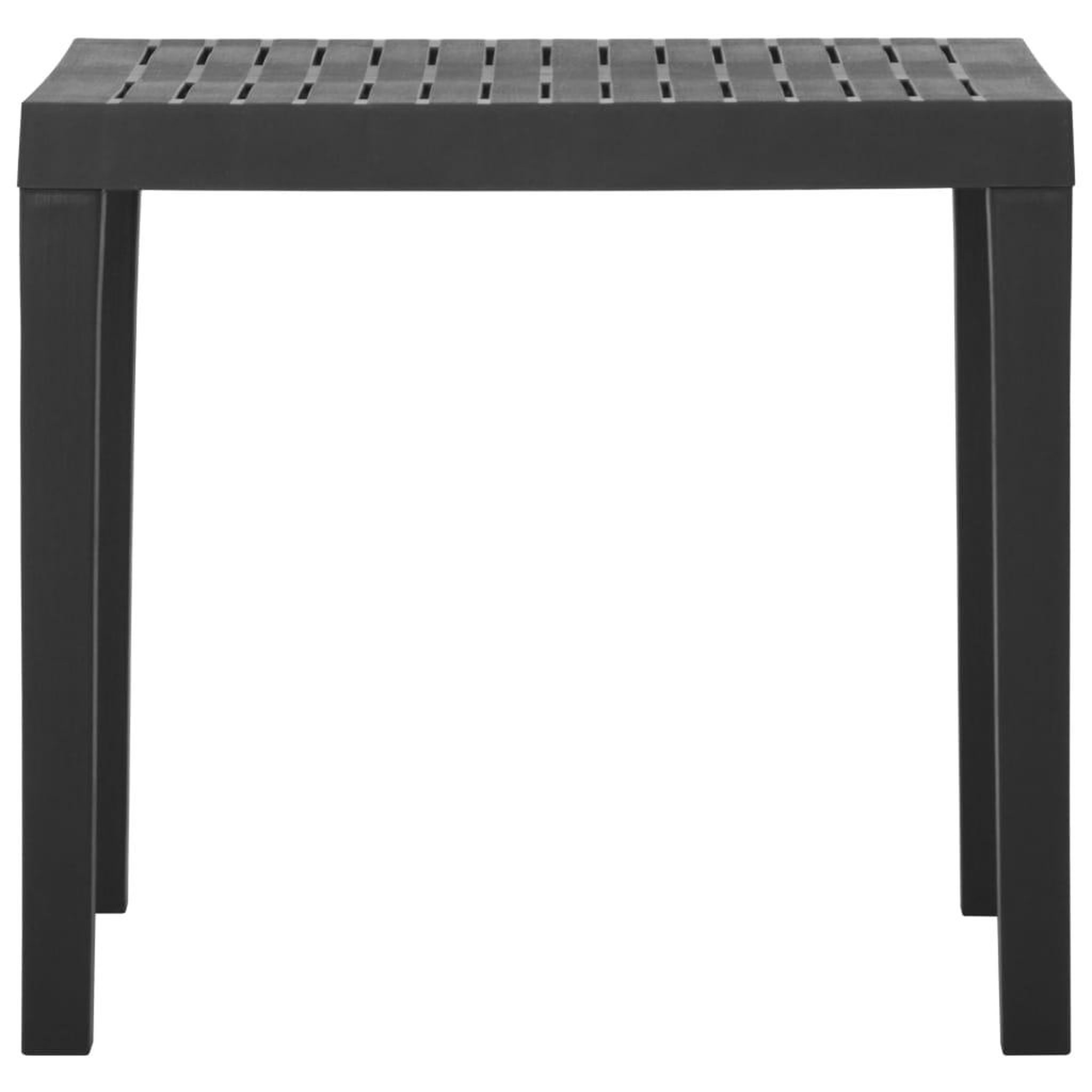 Voir la diapositive 2 : VIDAXL Table de jardin Gris 79x65x72 cm Plastique