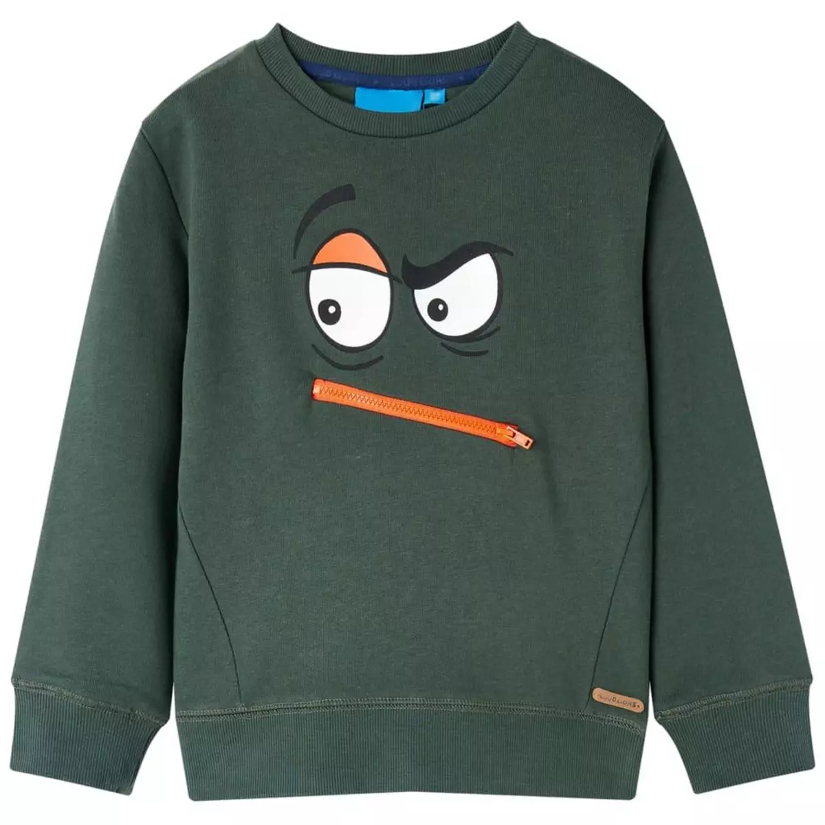 VIDAXL Sweatshirt pour enfants vert fonce 128
