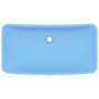 Voir la diapositive 3 : VIDAXL Lavabo de luxe rectangulaire Bleu clair mat 71x38 cm Ceramique