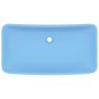 Voir la diapositive 3 : VIDAXL Lavabo de luxe rectangulaire Bleu clair mat 71x38 cm Ceramique