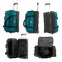 Voir la diapositive 3 : David Jones Sac de voyage cabine à roulettes 48L double compartiment 55cm