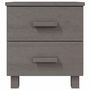 Voir la diapositive 3 : VIDAXL Table de chevet HAMAR Gris clair 40x35x44,5 cm Bois pin massif