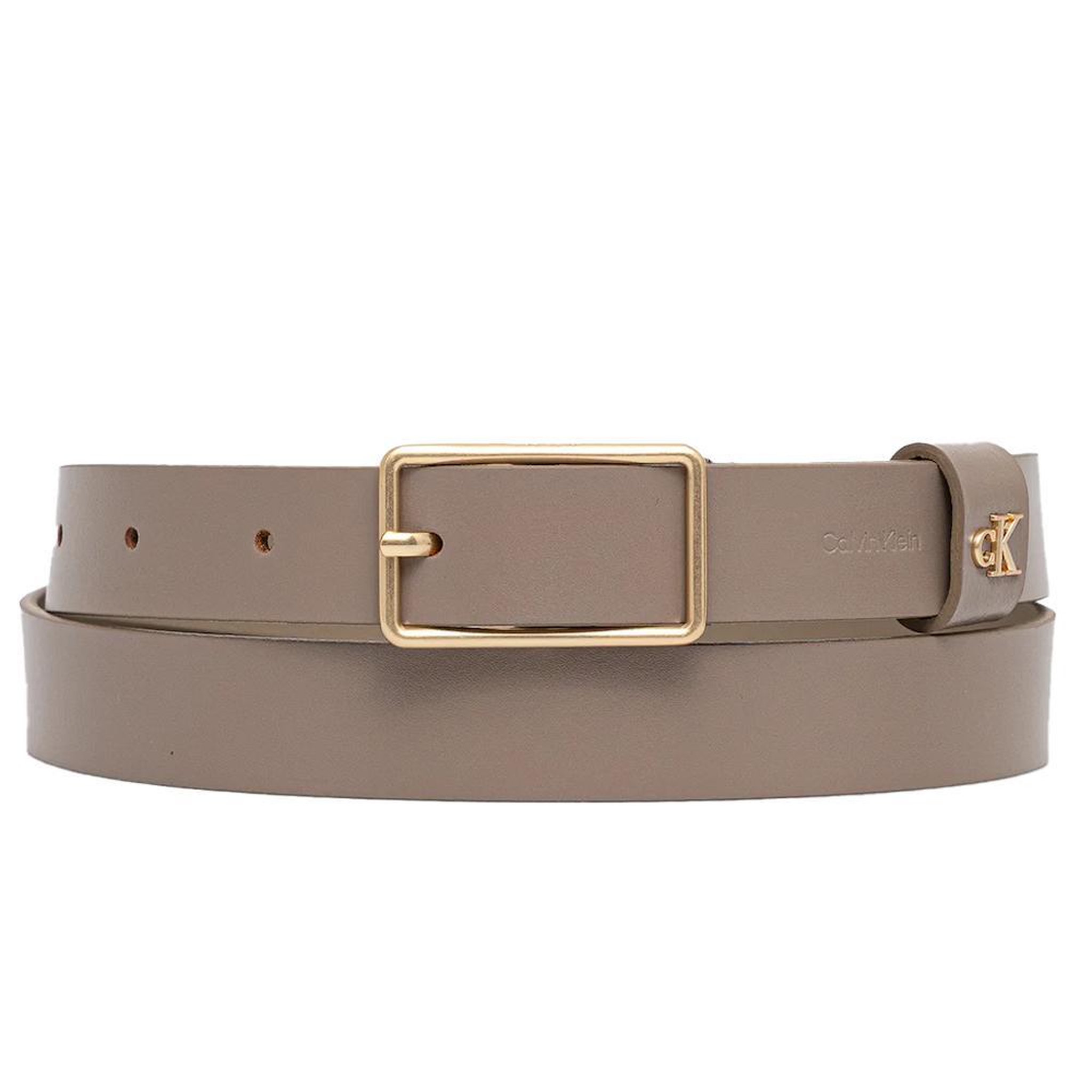 Voir la diapositive 1 : Vero Moda Ceinture Taupe Femme Calvin Klein Square Buckle