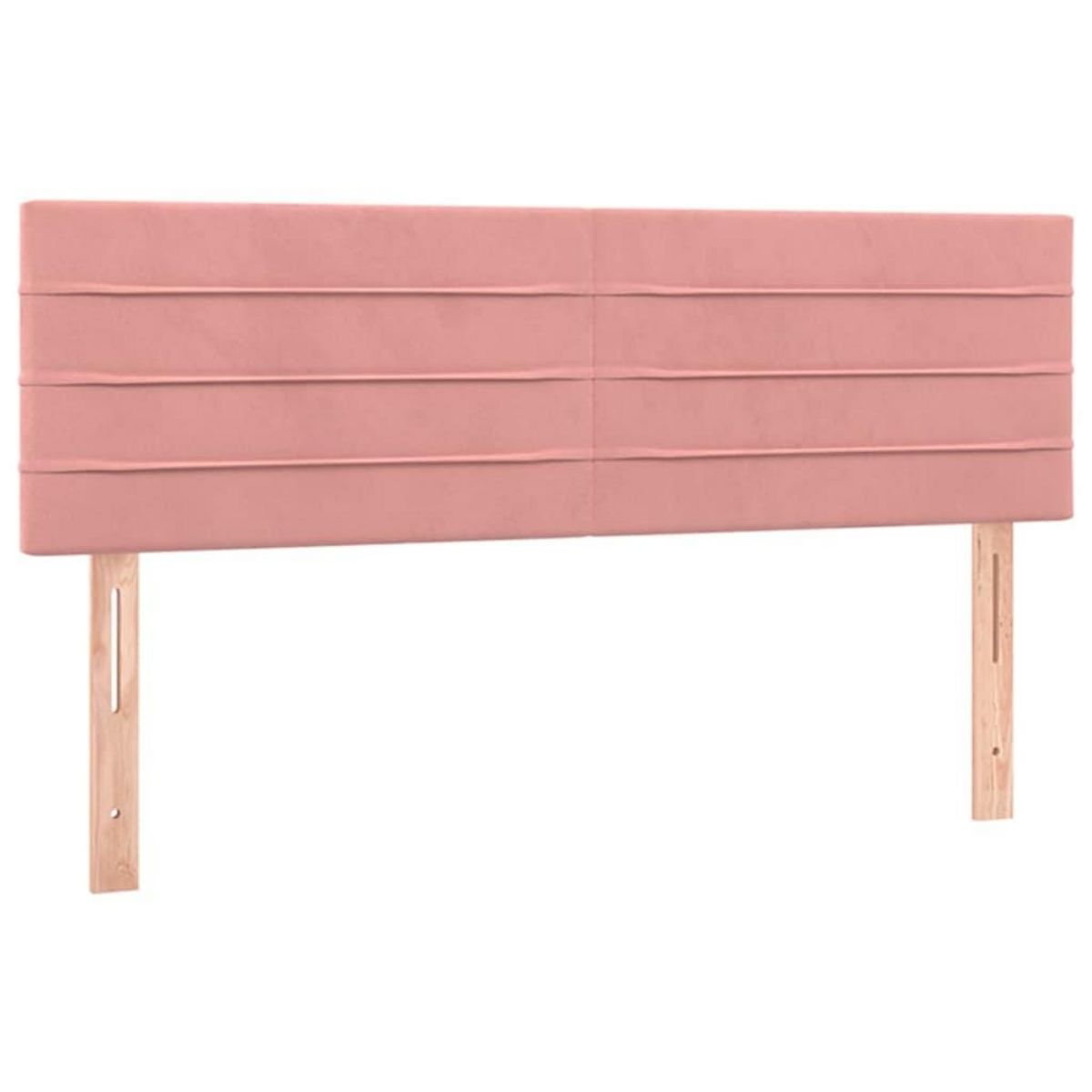 VIDAXL Tetes de lit 2 pcs Rose 72x5x78/88 cm Velours