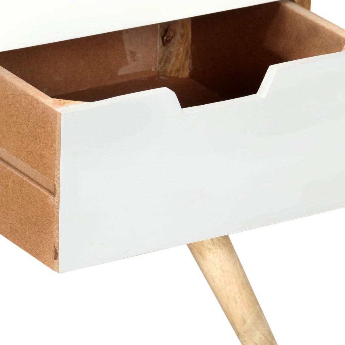 VIDAXL Meuble TV 110x35x48 cm Bois de manguier massif