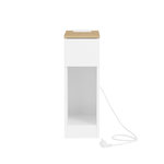 SOBUY SoBuy - Table De Chevet à un tiroir - Blanc - 35x20x60cm - Minimaliste - FBT111-E-NW