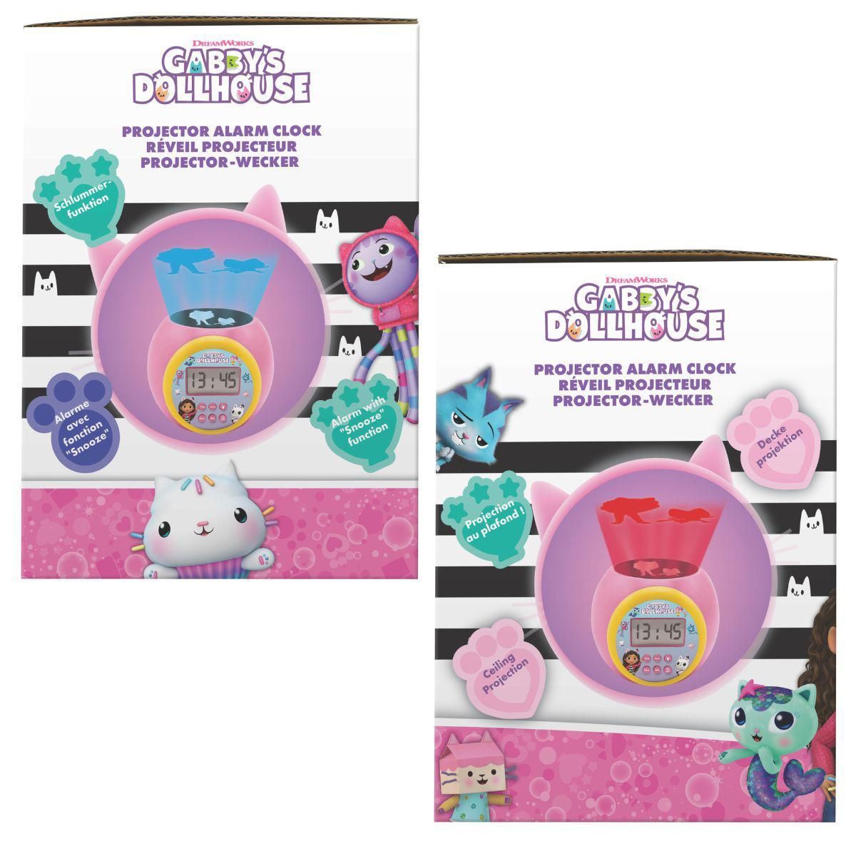 Lexibook Réveil Projecteur Gabby et la Maison Magique