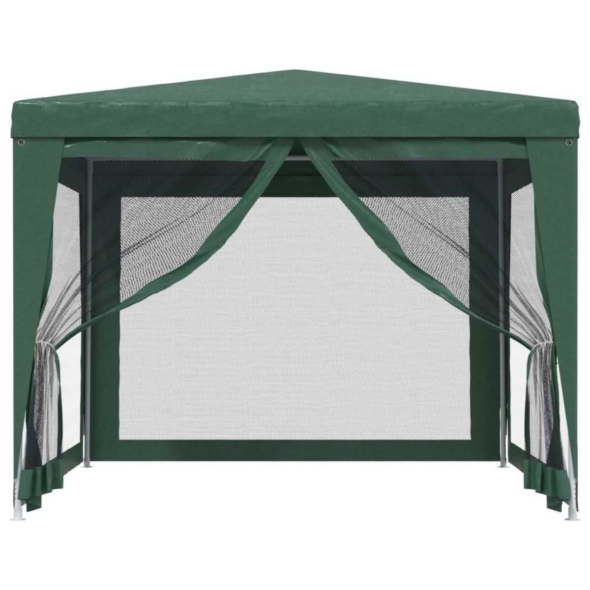 VIDAXL Tente de fete avec 4 parois laterales en maille Vert 3x3 m PEHD