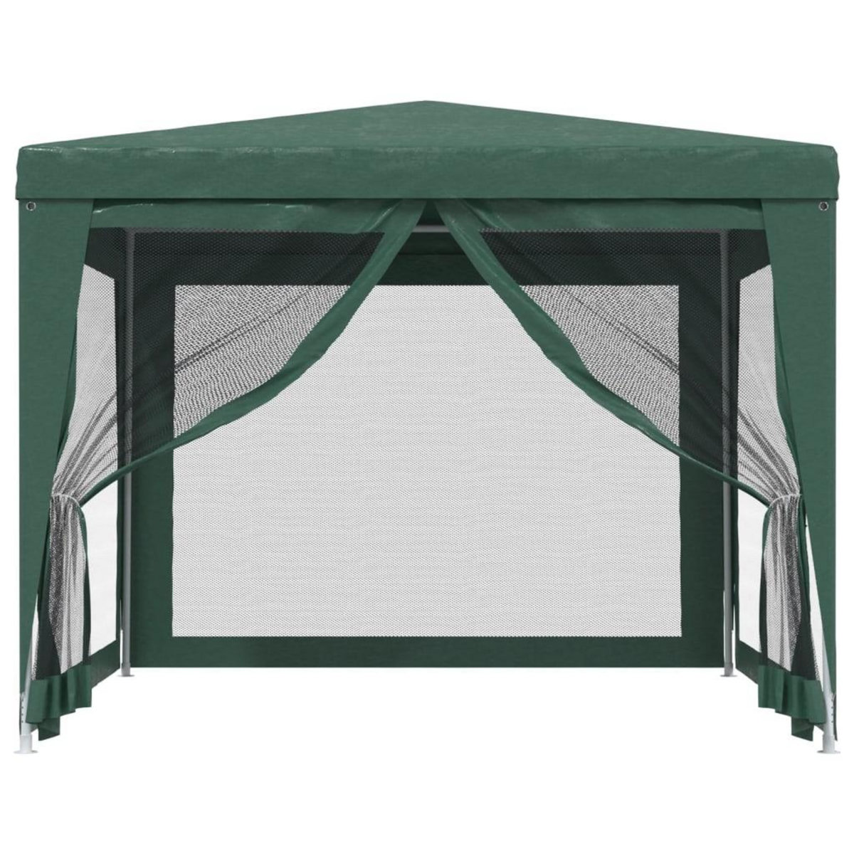 VIDAXL Tente de fete avec 4 parois laterales en maille Vert 3x3 m PEHD