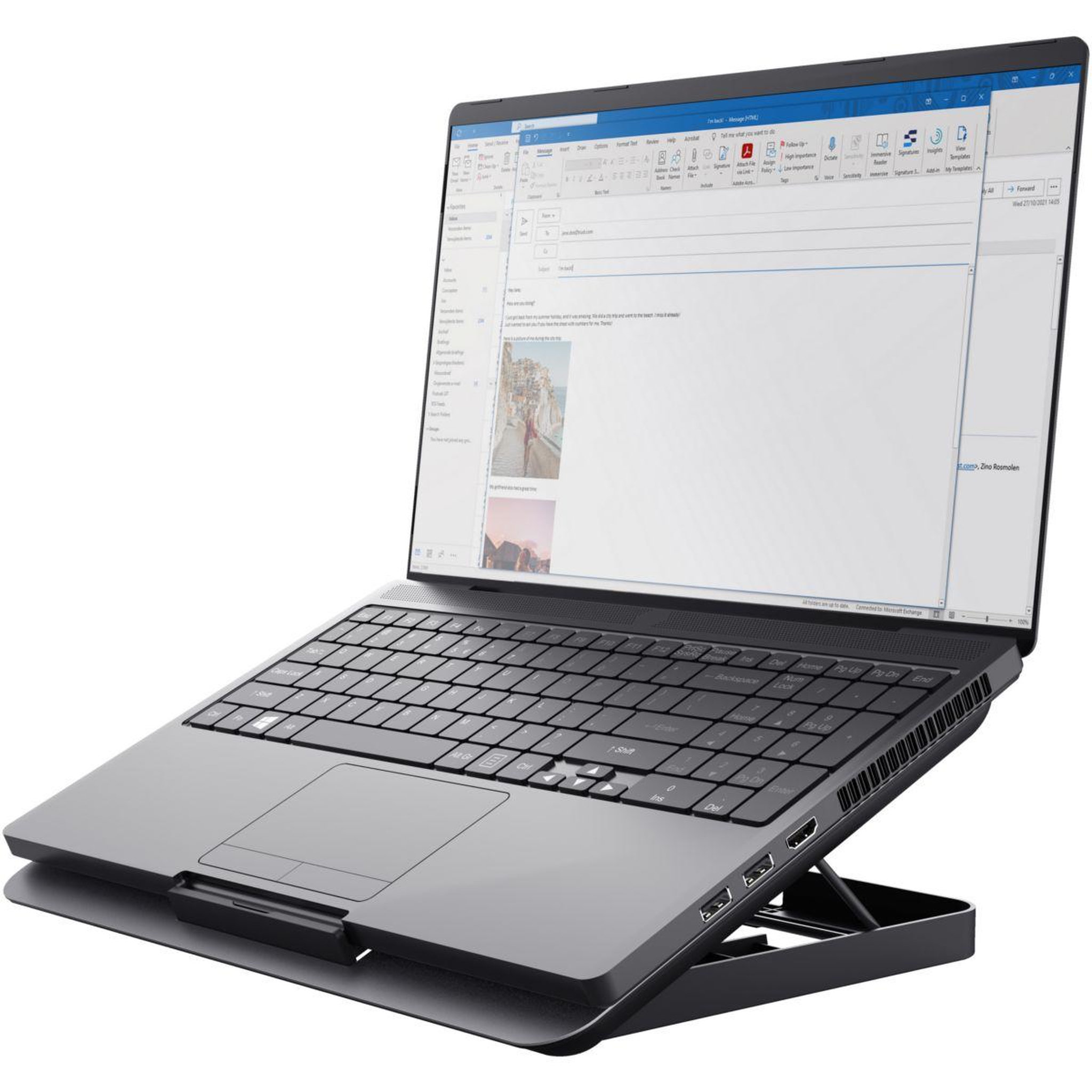 Voir la diapositive 2 : Trust Support PC Support PC EXTO gris