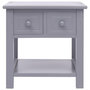 Voir la diapositive 2 : VIDAXL Table d'appoint Gris 40x40x40 cm Bois de Paulownia