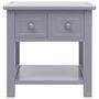 Voir la diapositive 2 : VIDAXL Table d'appoint Gris 40x40x40 cm Bois de Paulownia