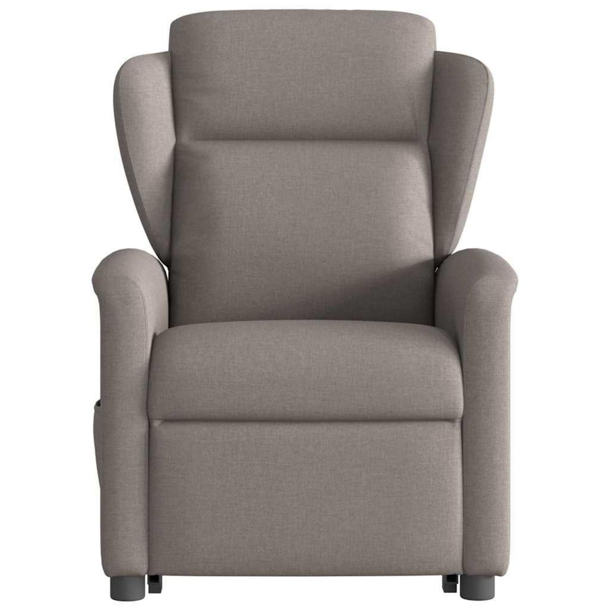 VIDAXL Fauteuil inclinable de massage electrique Taupe Tissu