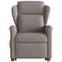 Voir la diapositive 5 : VIDAXL Fauteuil inclinable de massage electrique Taupe Tissu