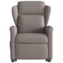 Voir la diapositive 5 : VIDAXL Fauteuil inclinable de massage electrique Taupe Tissu