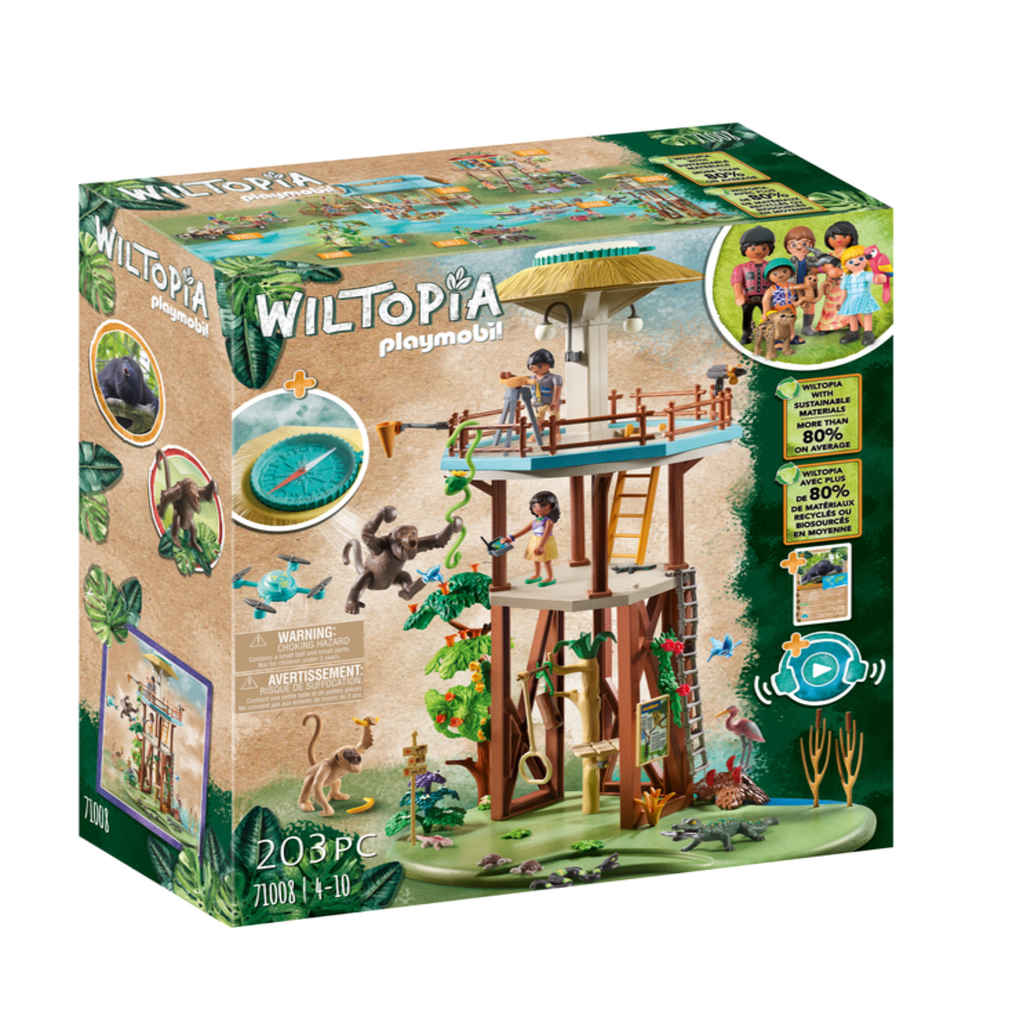 PLAYMOBIL 71008 - Tour de recherche avec boussole Wiltopia