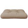 Voir la diapositive 4 : VIDAXL Coussin de palette taupe 60x60x12 cm tissu