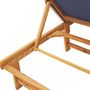 Voir la diapositive 5 : VIDAXL Chaises longues lot de 2 bleu bois d'acacia solide et textilene