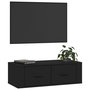 Voir la diapositive 4 : VIDAXL Meuble TV suspendu Noir 80x36x25 cm Bois d'ingenierie