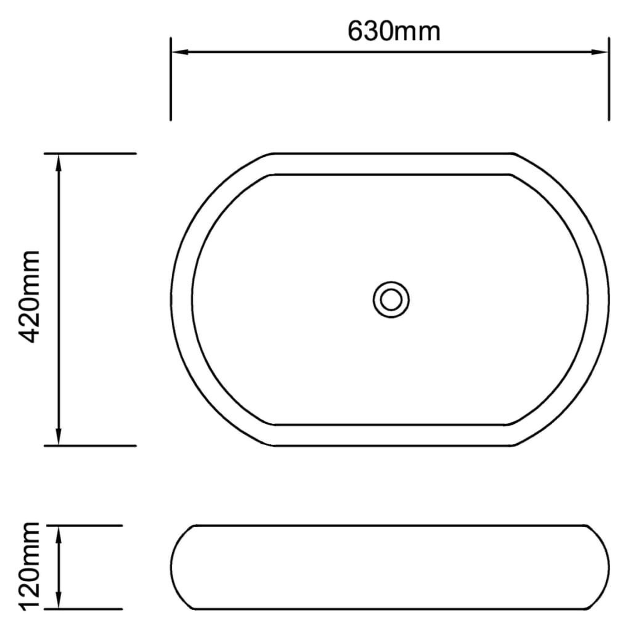 Voir la diapositive 6 : VIDAXL Lavabo de salle de bain avec mitigeur Ceramique Ovale Blanc