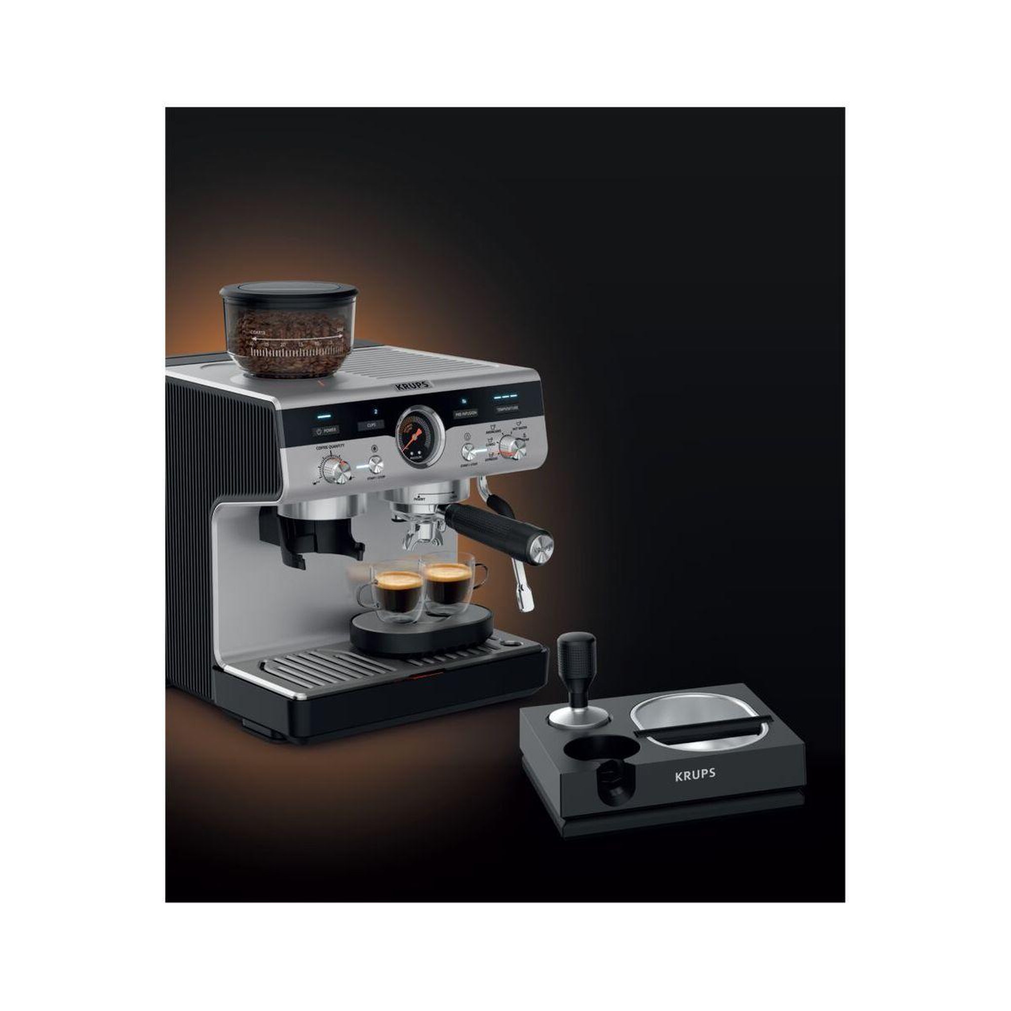 Voir la diapositive 3 : KRUPS Machine à expresso xp804t10 precision