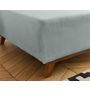 Voir la diapositive 3 : BEST MOBILIER Cristal - pouf modulable - 95 cm - en velours côtelé