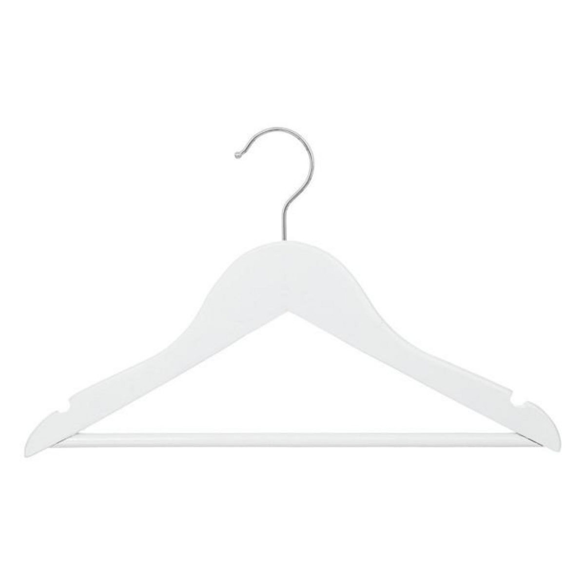 Atmosphera Kids Lot de 4 Cintres Enfant  Bois  32cm Blanc