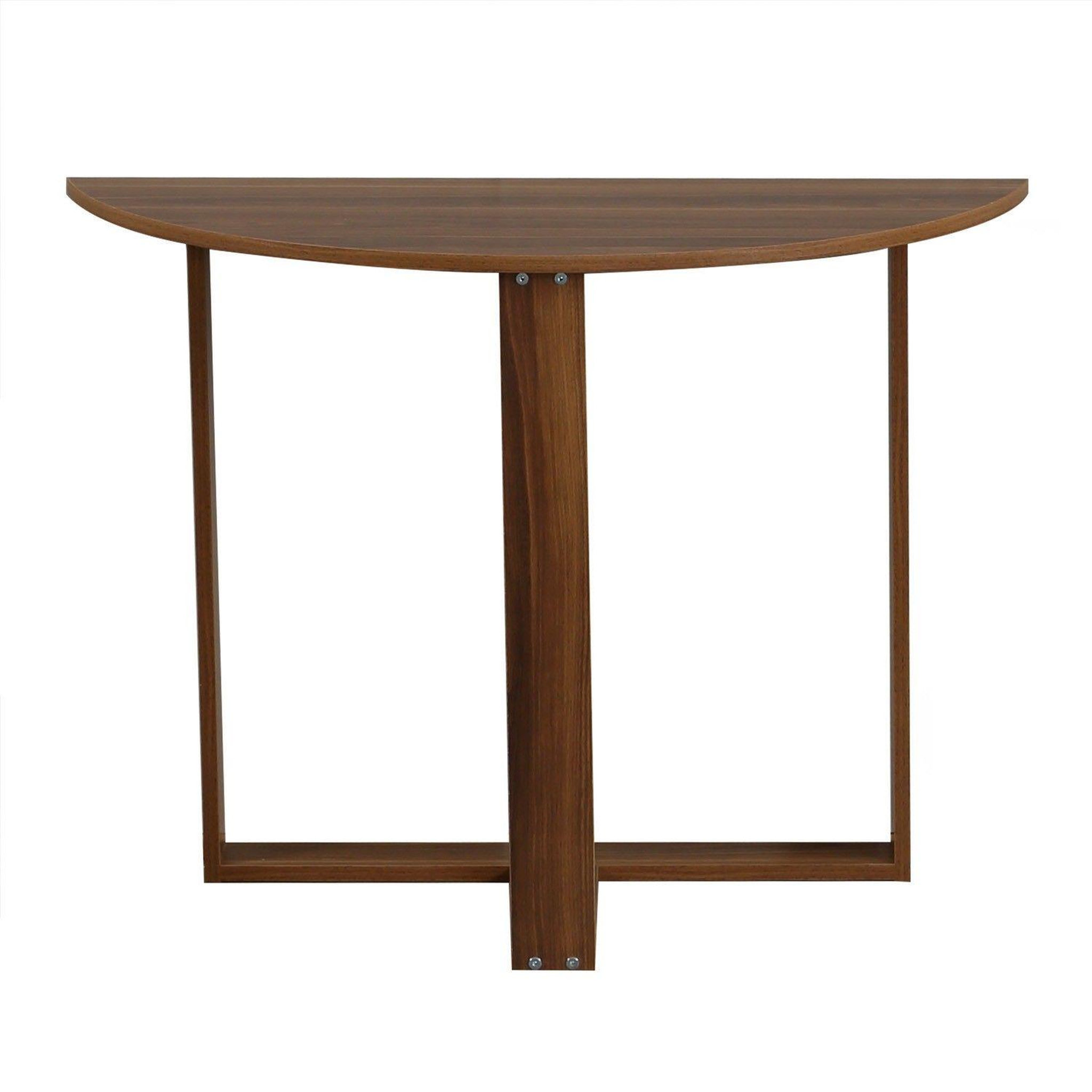 Voir la diapositive 1 : TOILINUX Table console 2-en-1 forme demi-lune marbelle