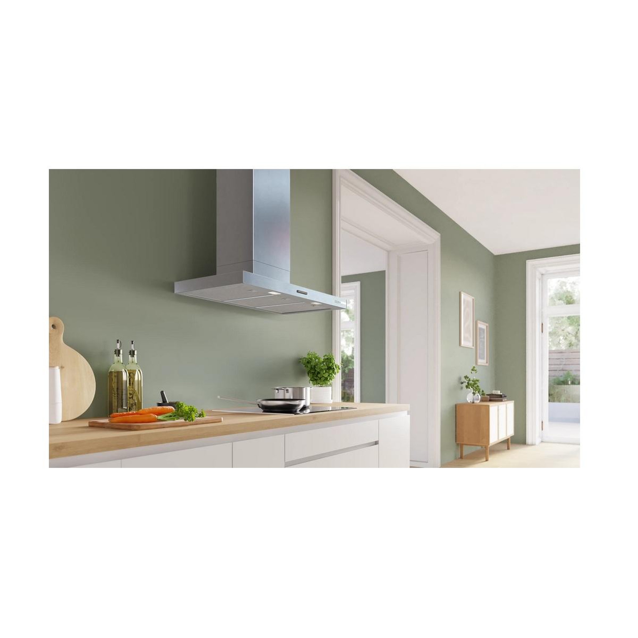 Voir la diapositive 3 : BOSCH Hotte décorative murale 90 cm 594m3/h inox - dwb95cc30