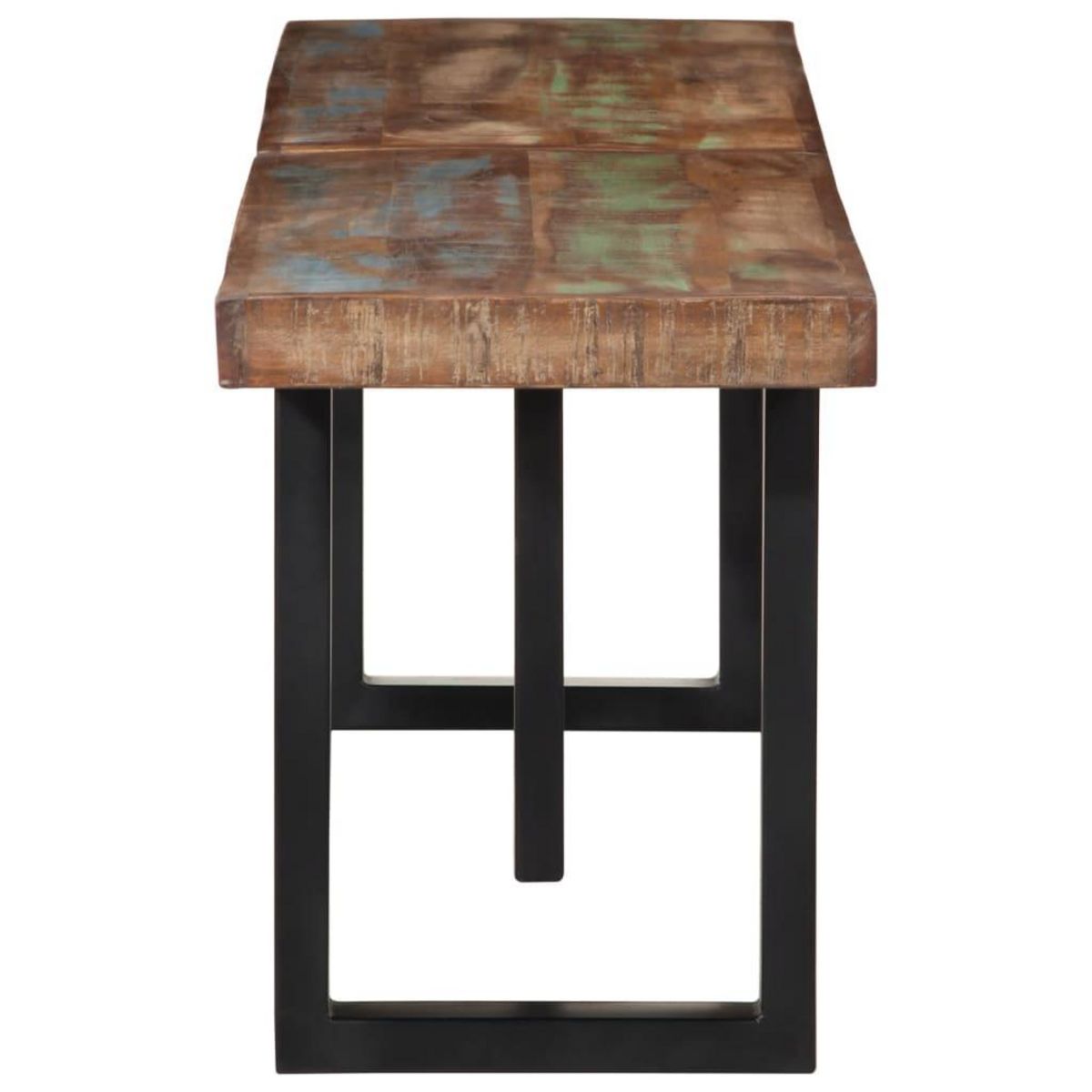 VIDAXL Banc 160 cm bois de recuperation massif et acier