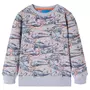 VIDAXL Sweatshirt pour enfants gris melange 104