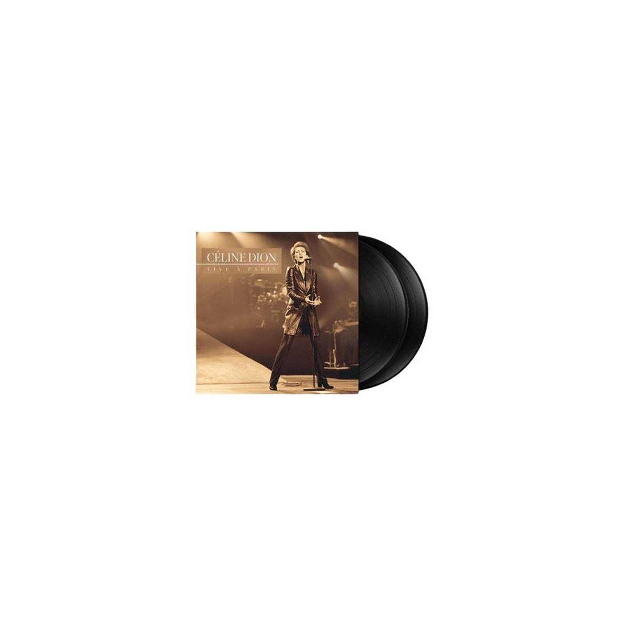 COLUMBIA Double vinyl lp live à paris – céline dion, vinyle noir 2 disques avec piste studio bonus à paris