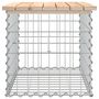 Voir la diapositive 4 : VIDAXL Banc de jardin design de gabion 63x44x42 cm bois massif de pin