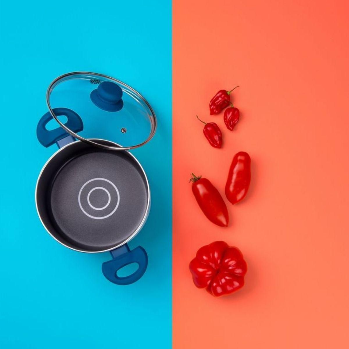 TASTY Faitout avec dosage d'huile et couvercle 20 cm Tasty Casserole