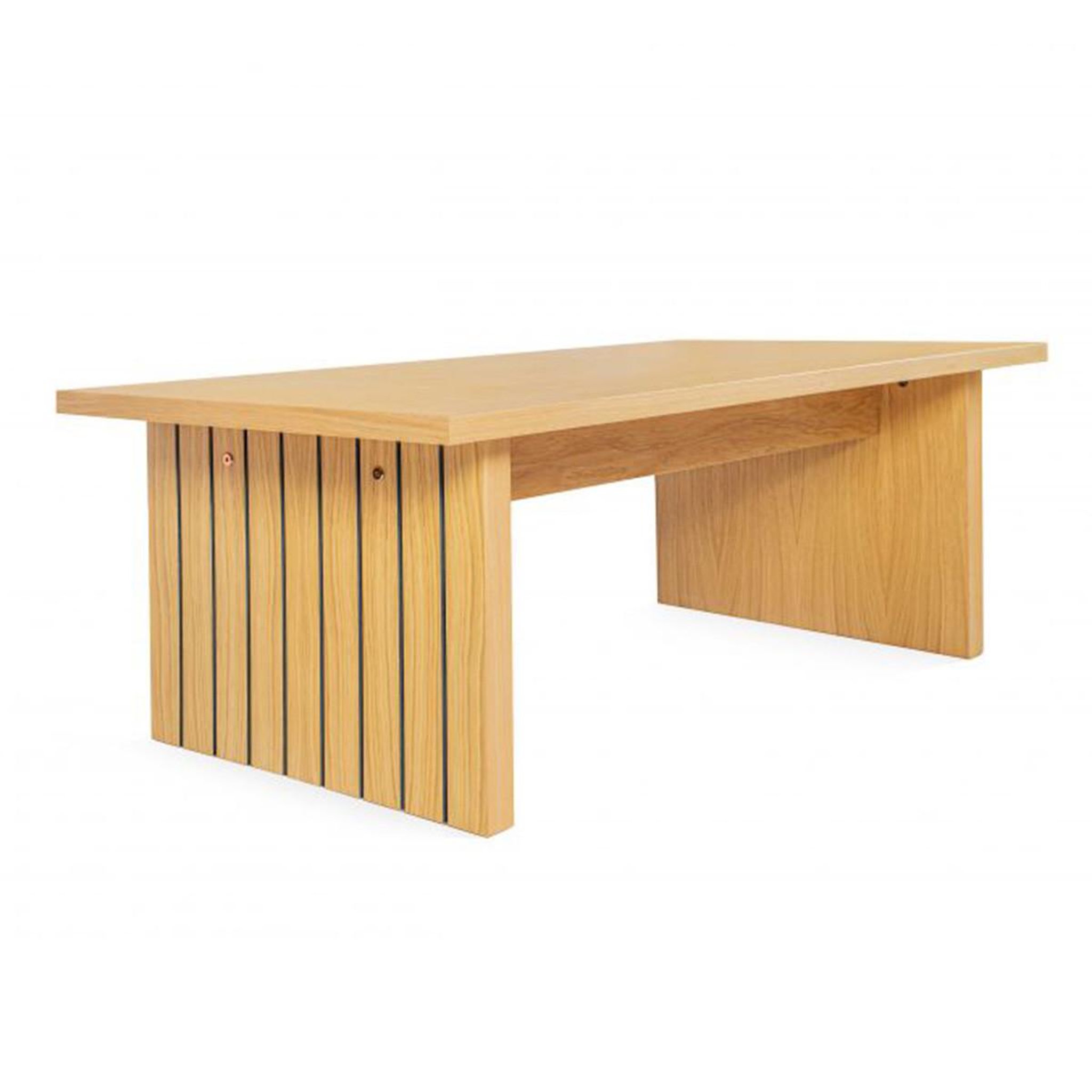 Paris Prix Table basse design en bois  stripe  120cm naturel