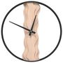 Voir la diapositive 2 : VIDAXL Horloge murale marron Ø35 cm fer et bois de chene