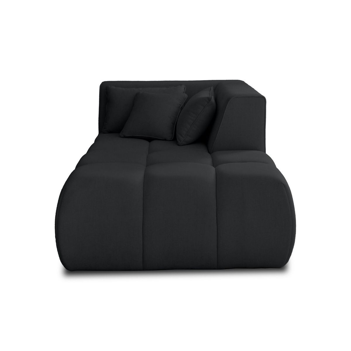 LISA DESIGN Caracas - module d'assise méridienne droit - en tissu