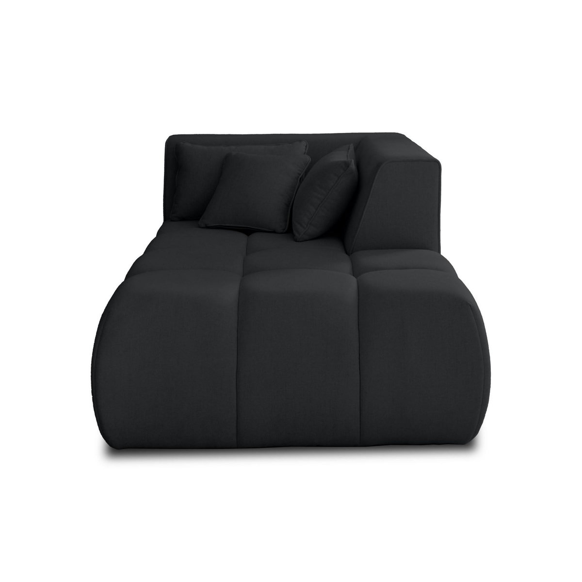 LISA DESIGN Caracas - module d'assise méridienne droit - en tissu