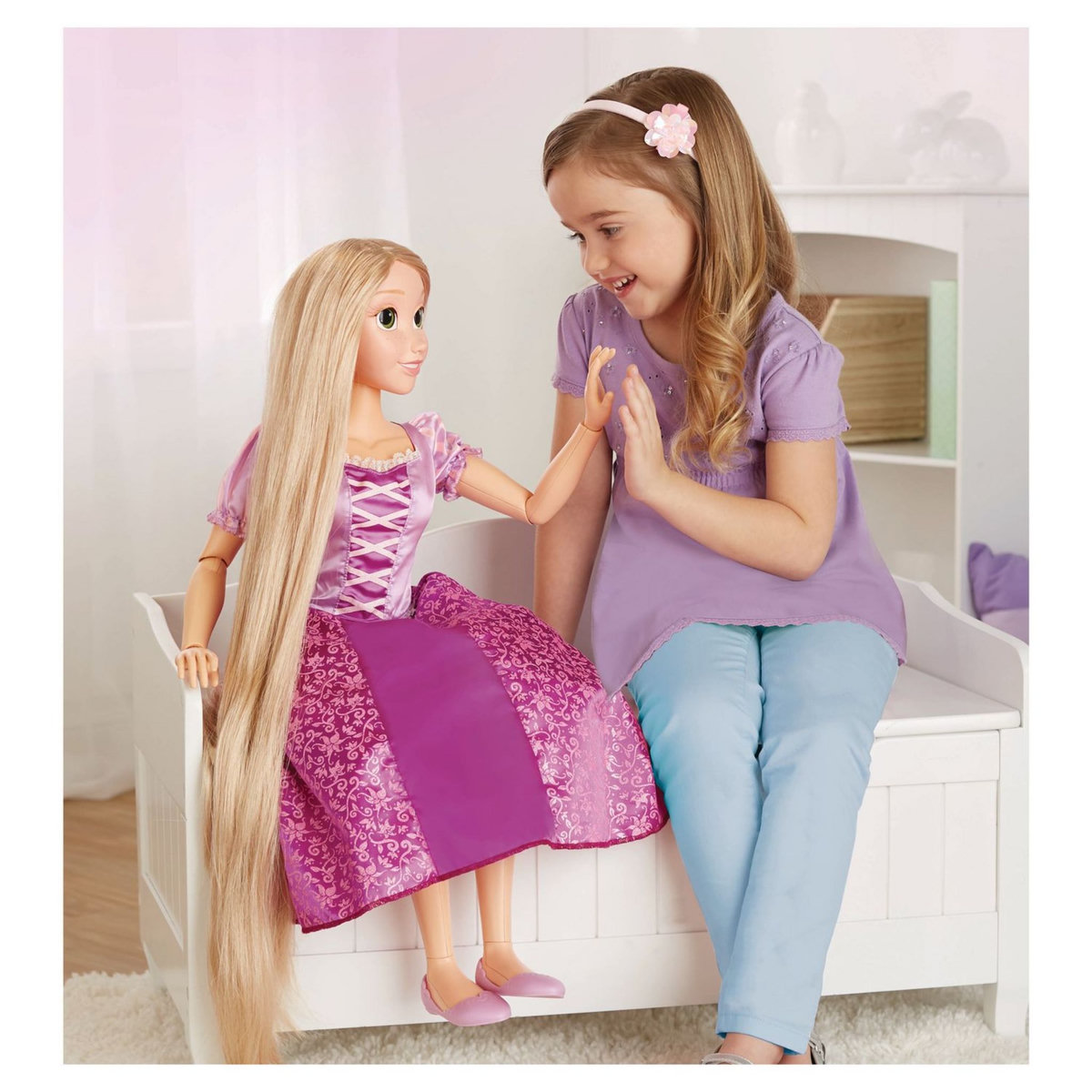 JAKKS PACIFIC Poupée Raiponce 80 cm - Disney Princesses 