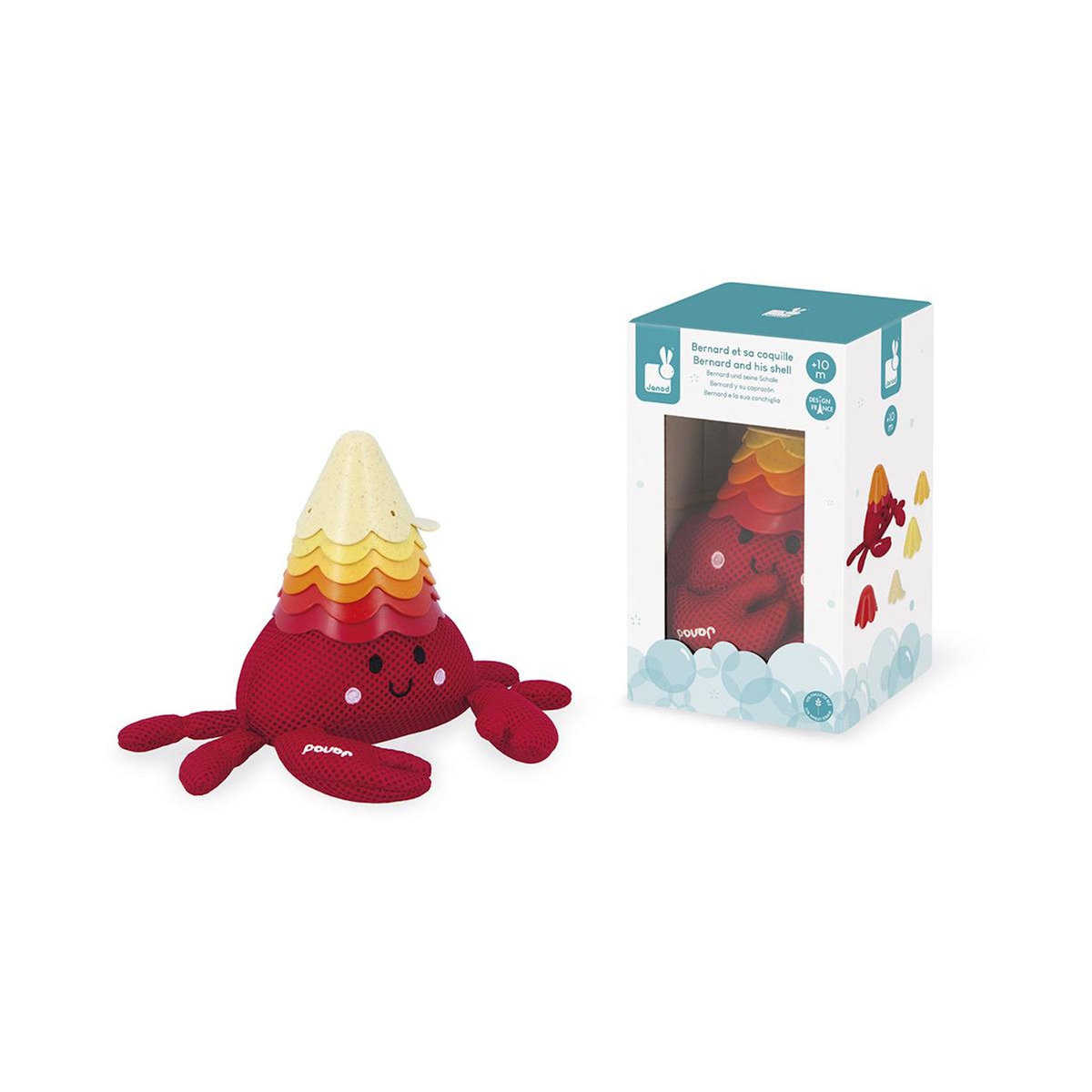 Juratoys-Janod Bernard et sa coquille empilable